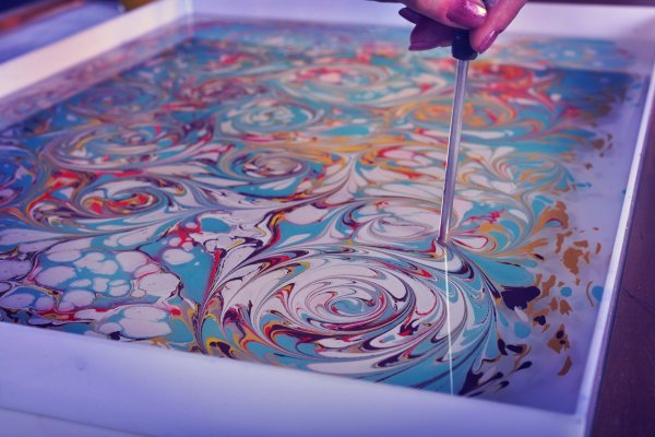 Мастер-класс рисования на воде, фото 3.