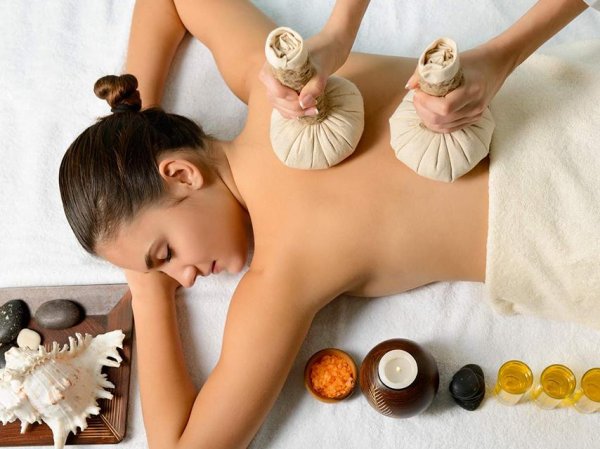 SPA Массаж травяными мешочками, фото 2.